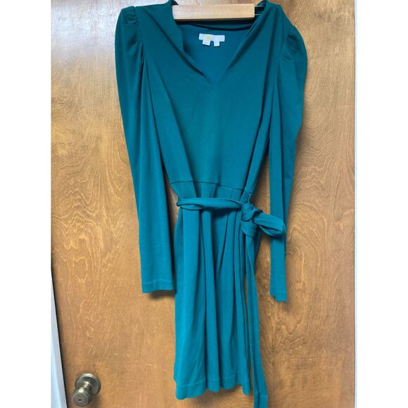 Boden Jersey Wrap Dress Emerald Green Size 2 - Picture 4 of 6